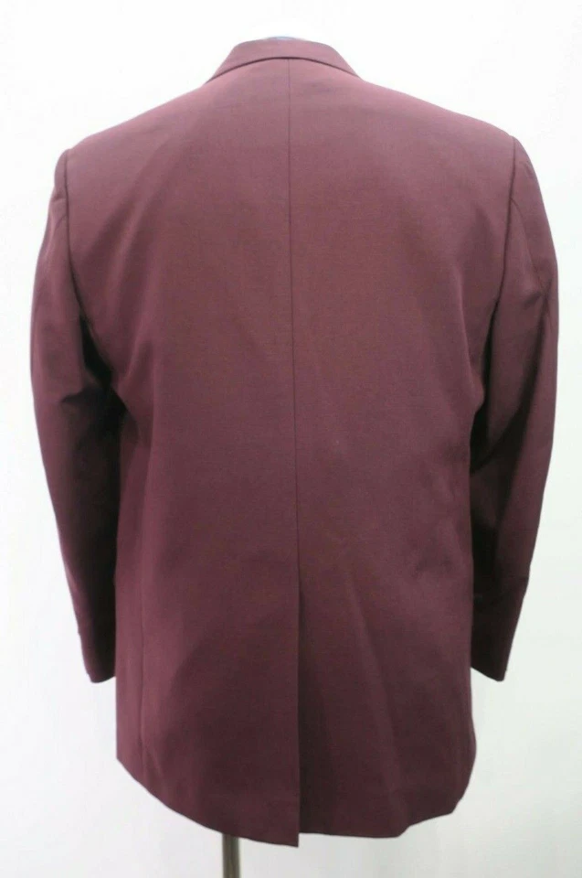 Blazer Traje de Negocios Haband Vintage Para Hombres Solapa Muesca 2 Botones Solapa Bolsillo 40R Foto 2 de 4