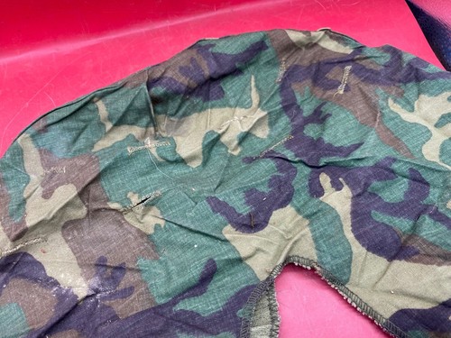 Original US Army Vietnam War M1 Camo Helmet Cover - VietNam Found - Combat Worn - Picture 3 of 8