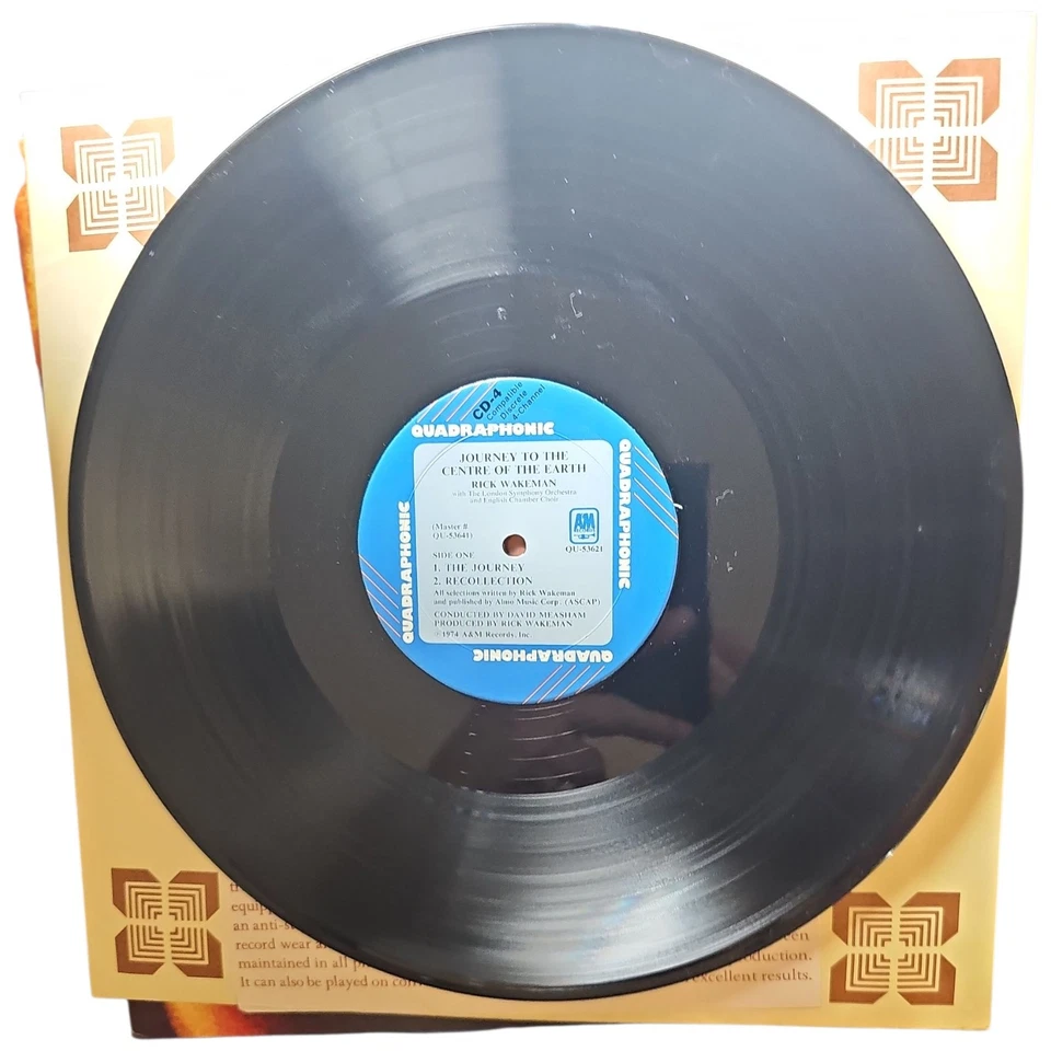 Rick Wakeman Journey To The Centre Of The Earth Quad Vinyl Lp Record With Book - Image 2 of 4
