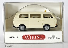 WIKING H0 0800 14 VW T3 Taxi, hellelfenbein – TOP OVP #S37