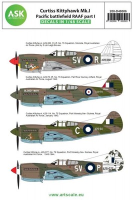 Curtiss Kittyhawk Mk.I Pacific battlefield RAAF part I / 1:48