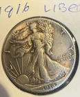 1916 liberty walking half dollar