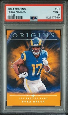 2024 PANINI ORIGINS GOLD #31 PUKA NACUA 14/25 PSA 9