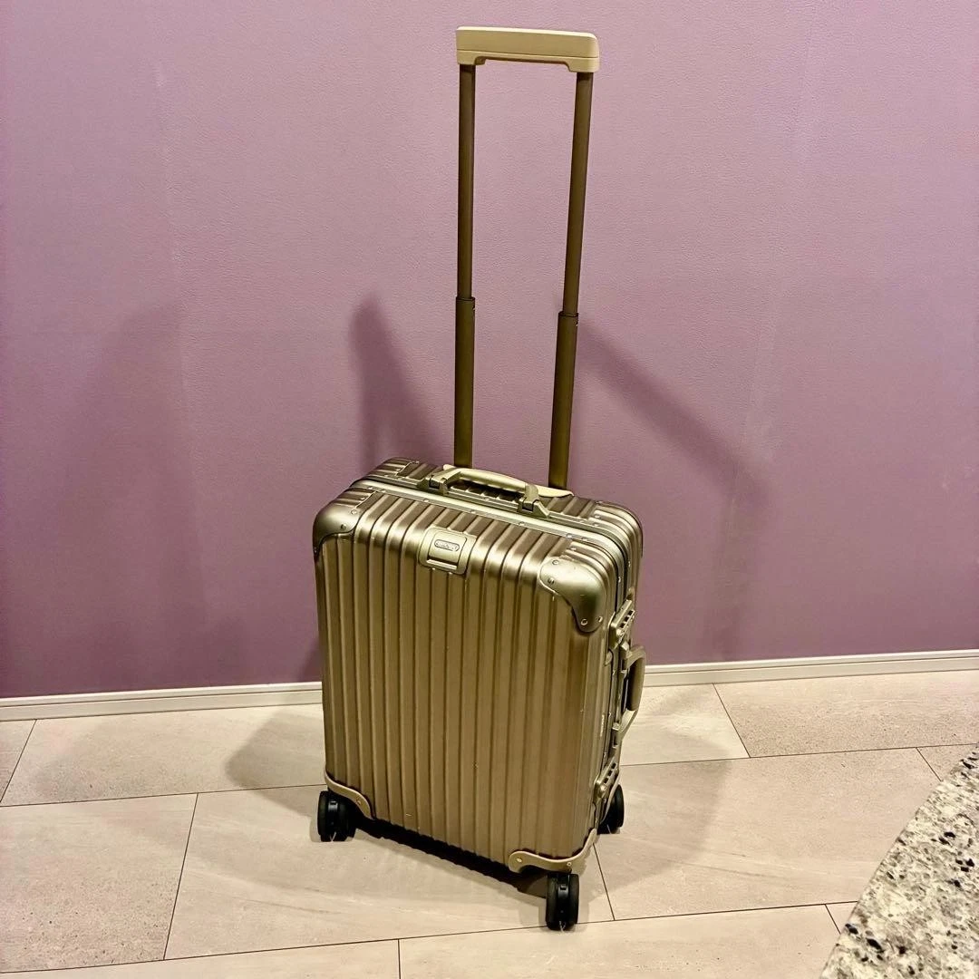Rimowa Topas Original Cabin 49L Gold 4-wheels Carry Case Suitcase