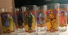 Set Of 6 Vintage 1989 Wizard of Oz 50th Anniversary Coca-Cola Collectors Glasses