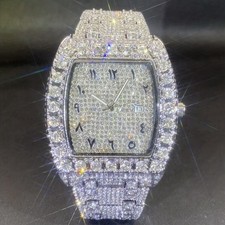 Men s Silver Tone Tonneau Analog Wristwatch P...