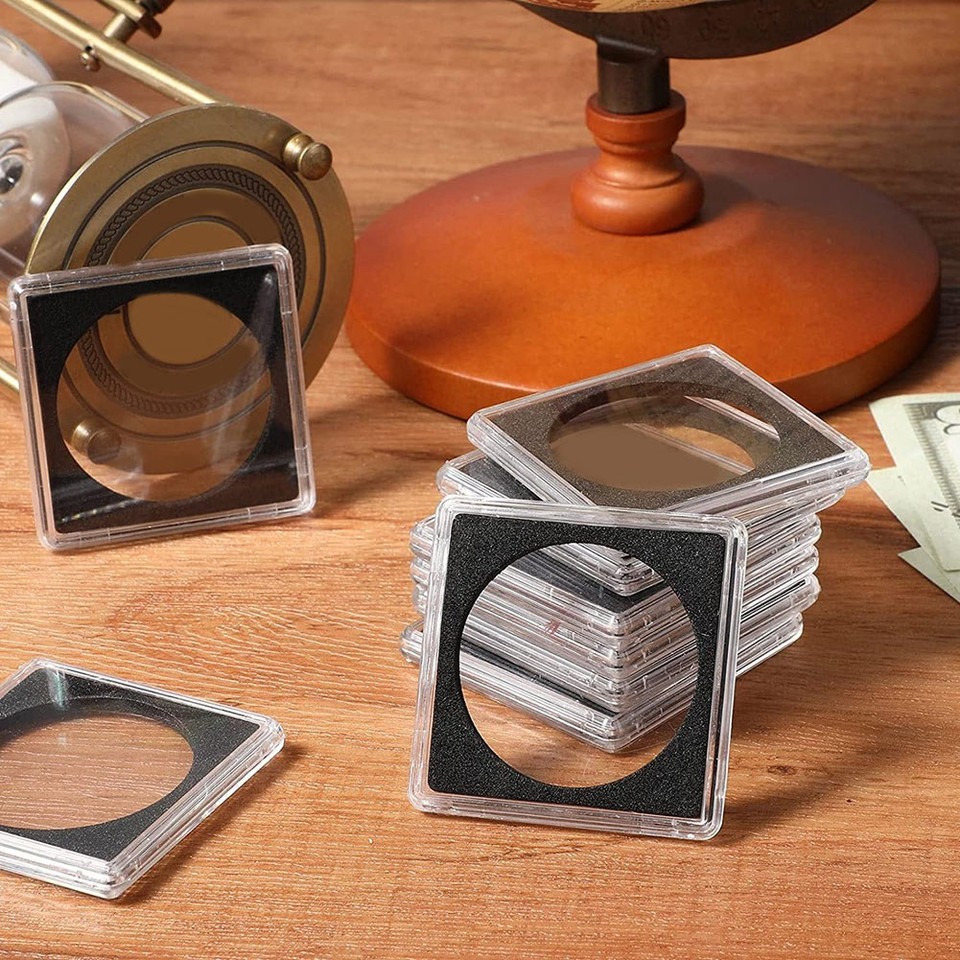 Lodokdre 20 Pcs Argent Dollar Coin Holder, 2 X 2 Half Dollar