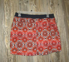 St Johns Bay Active Womens Size Large Skort Skirt With Shorts Navy Coral Paisley — photo 2
