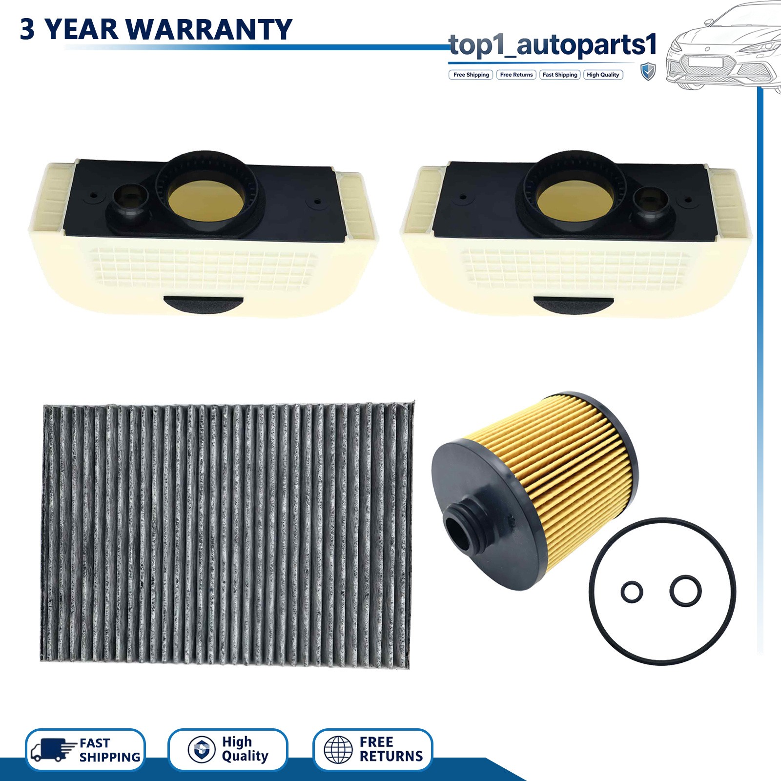Bentley Bentayga Speed 2017-2023 Air filters Set