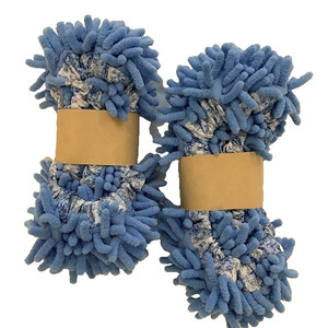 EZCLEAN FOOTSIES CLEANING SLIPPERS 2 SETS BLUE NEW