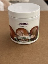 Now Solutions Certified Organic Shea Butter 7 Oz Sealed