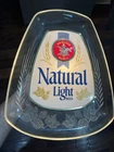 Vtg Anheuser-Busch Natural Light Beer Lighted Sign works bar man cave lounge
