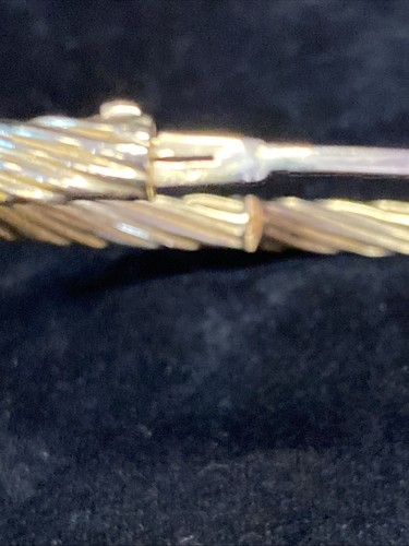 14K RPH Gold Armreif Armband gedrehtes Seil Armreif Verschluss Vintage 8 Gramm GB1 - Bild 6 von 21