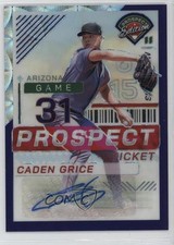 2024 Prospect Edition Purple Scope Prizm Signatures 43/49 Caden Grice Auto 8d2