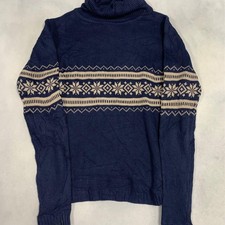 Vintage Strickpullover Fairisle gemustert Rol...