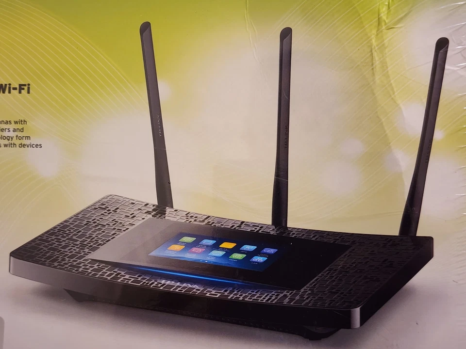 TP-Link AC1900 Touch Screen Wi-Fi Gigabit Router Model P5 4K Streaming New - Image 4 of 4