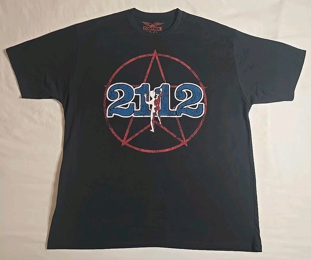 T-shirt Uomo Rush Rock Band - Cotone - Regalo - Maglia Nera - Crew Neck