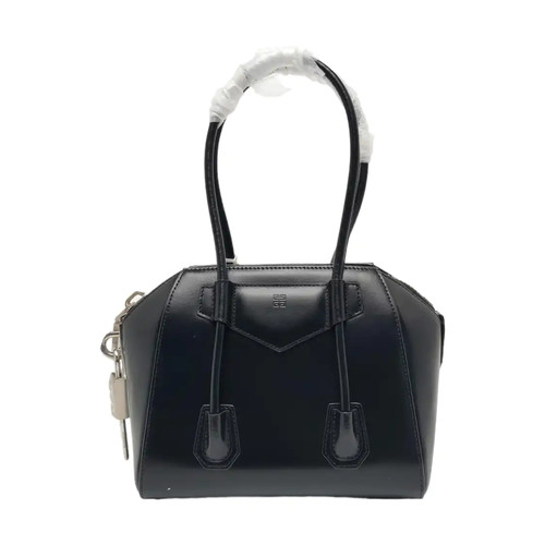 GIVENCHY Antigona Lock Handbags Leather Black Free Shipping | Duties Paid