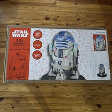 Star Wars 3.5ft Animated Led R2-d2 With Sound And Light Effects Brand New Sealed