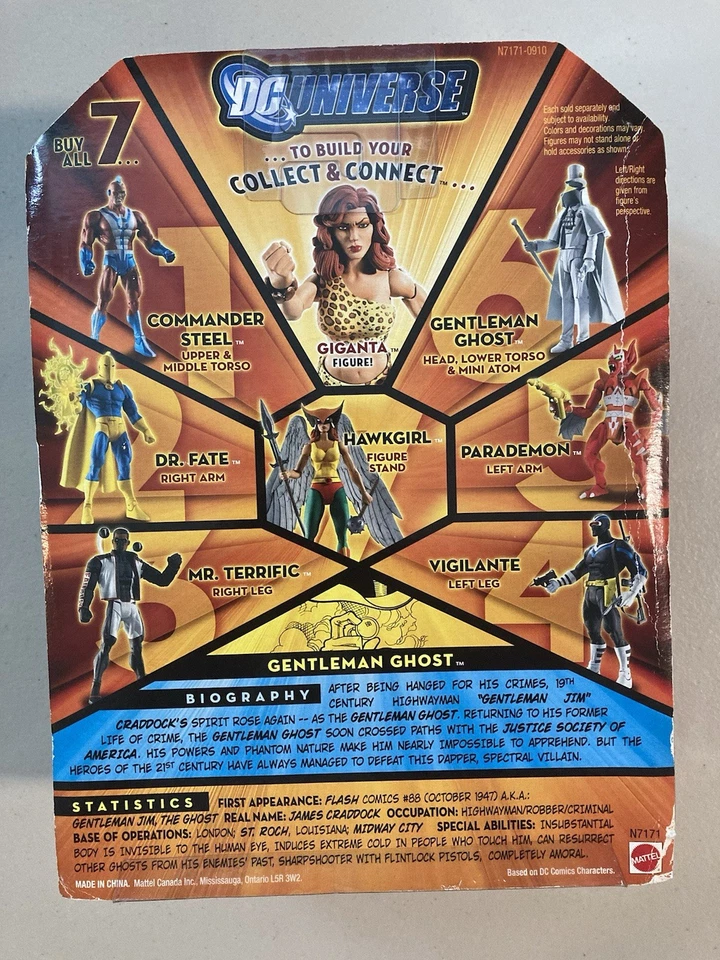 Gentleman Ghost SEALED DC Universe Classics Mattel 2008 Action Figure Giganta - Image 2 of 4