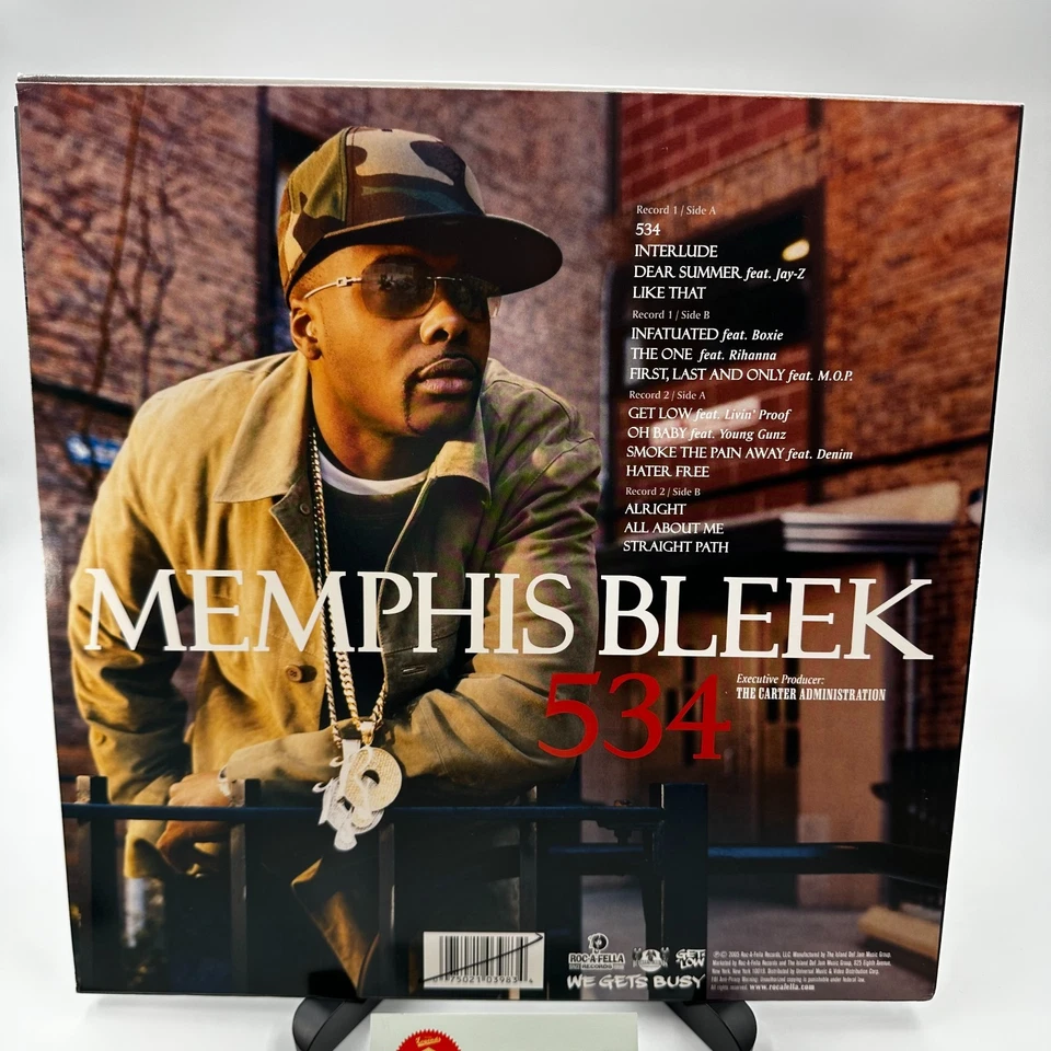 [Great Condition] Memphis Bleek ‎/ 534 US Promo 2LP Vinyl 2005 Jay-Z Rihanna - Image 2 of 4