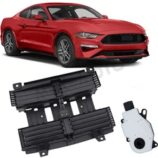 For Ford Mustang 2018-2023 2.3L 5.0L Radiator Grille Shutter Assembly With Motor