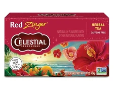 Celestial Seasonings Hibiscus Tea, Red Zinger Herbal 20 Count (Pack of 1) 