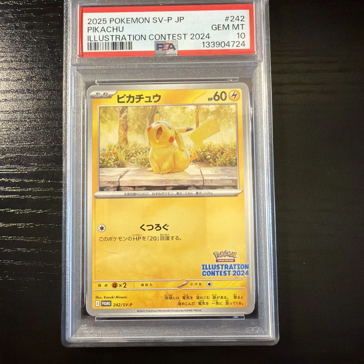 Pikachu Pokémon TCG Grade 10 Common Individual Collectible Card