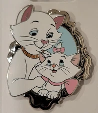 2025 Disney Parks The Aristocats Marie & Duchess Silver Frame OE Pin