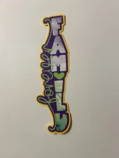 Forever Family Handmade Scrapbook Title Die Cut Paper Pieced