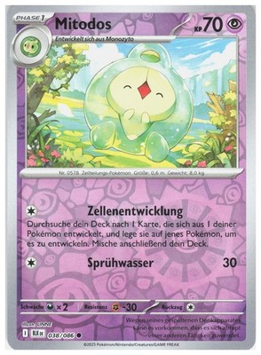 Duosion 038/086 Common Black Bolt Pokemon Reverse Holo Near Mint