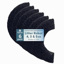 Pre-Cut Activated Filter - with Litter Robot 5, Evo and Litter Robot 4 Carbon...