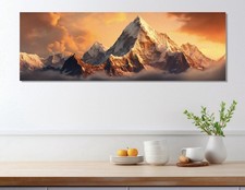 Everest Sunset Canvas Art Nature Canvas Wall art Mt Everest Wall Decor