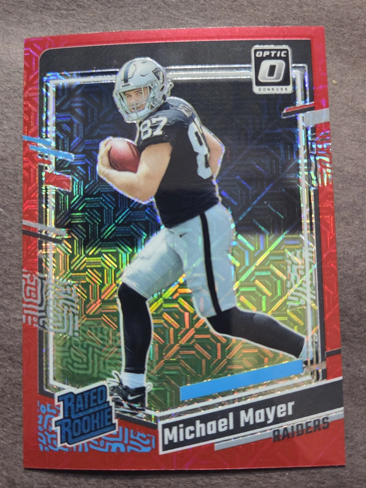 2023 Panini Donruss Optic - Rated Rookie Michael Mayer #260 Red Mojo Prizm (RC)