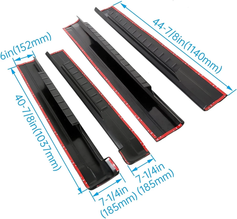 Left and Right Rocker Panel Guard Crew Cab for 1999-2006 GMC Sierra Silverado Foto 3 de 4