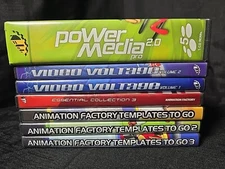 Animation Factory Lot Power Media Pro 2.0 Video Voltage Templates To Go CD DVD