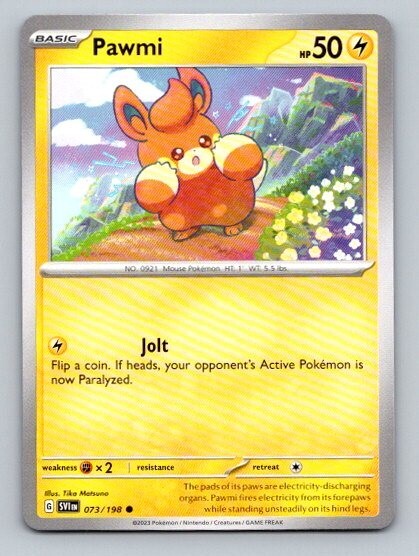 2023 Pokemon Card Scarlet & Violet Pawmi 73/198