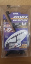 New! Sima Zoom Dual Mode Condenser Microphone. (szm-2) W/ 3 In 1 Mount Nip