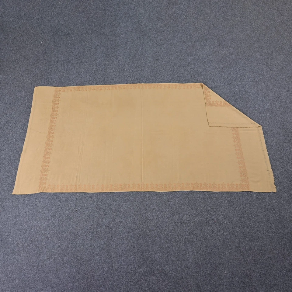 Hand Weaved Vintage Textile Embroidered Indian Throws Reversible, woolen shawl - Image 4 of 4