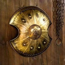 Troy Trojan War Steel Shield Replica 22-Inch Handmade Decor 2.5kg