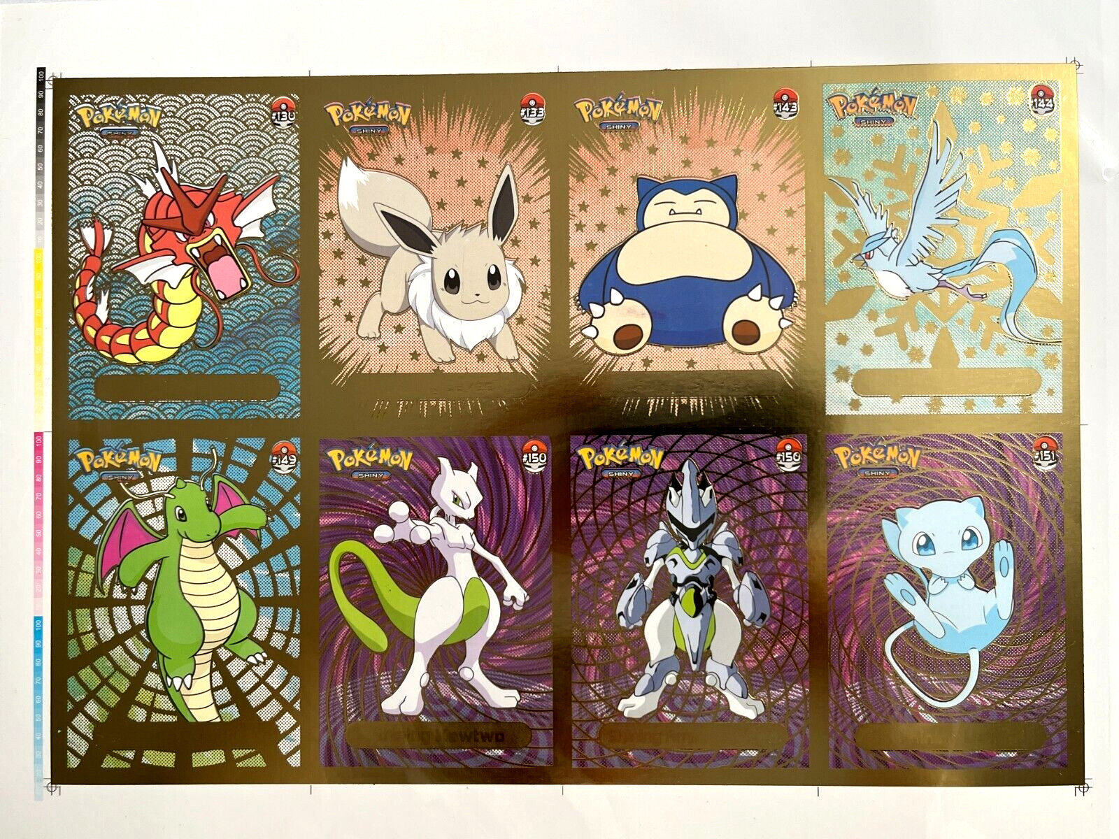 2024 POKEMON UNCUT SHEET Infinity Kanto Peru Edition Foil Rare Snorlax Mewtwo