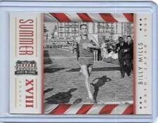 AWESOME 2012 PANINI AMERICANA BILLY MILLS CARD #2  OLYMPIC TRACK ~ RUNNING BRAVE