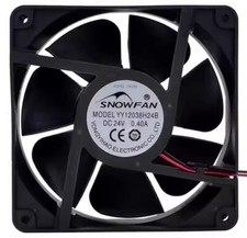 1PCS YY12038H24B DC24V 0.40A 2-wire silent cooling fan