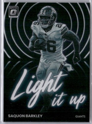 Saquon Barkley 2022 Panini Donruss Optic Light it Up #LU-10 New York Giants