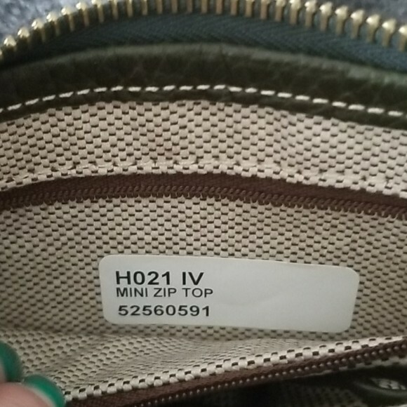 Dooney & Bourke Green Crossbody Mini Purse Gem