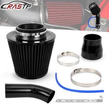 BK 76mm 3in Car Cold Air Intake Filter Induction Kit Pipe Power Flow Hose System