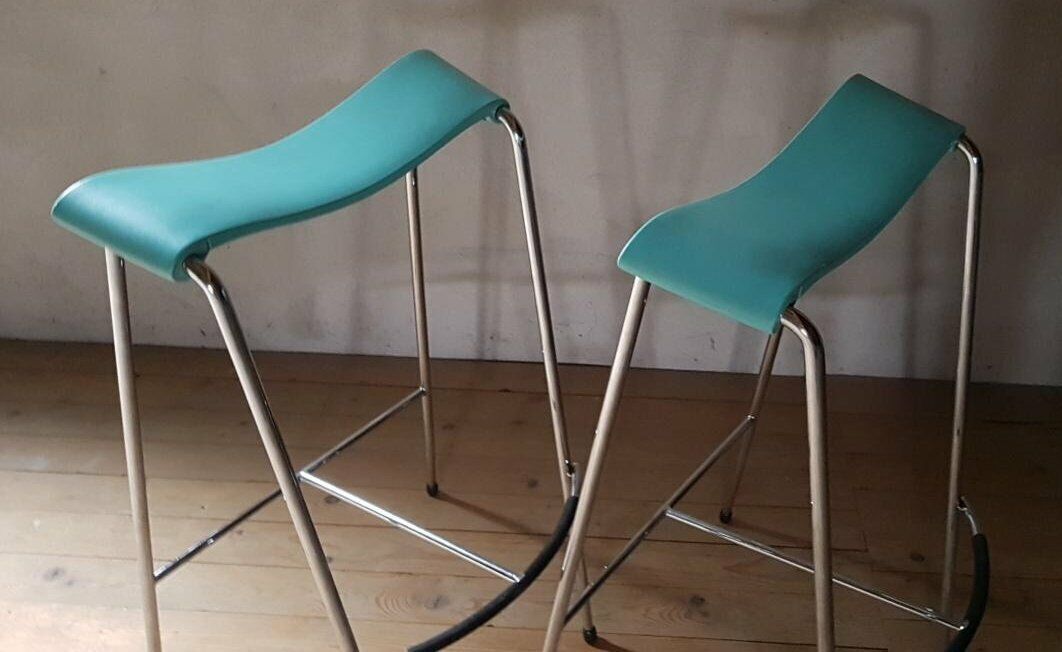 Details zu Paar elegante italienische Designer Barhocker von FASEM - Bar Hocker Hohe Qualität im Inland