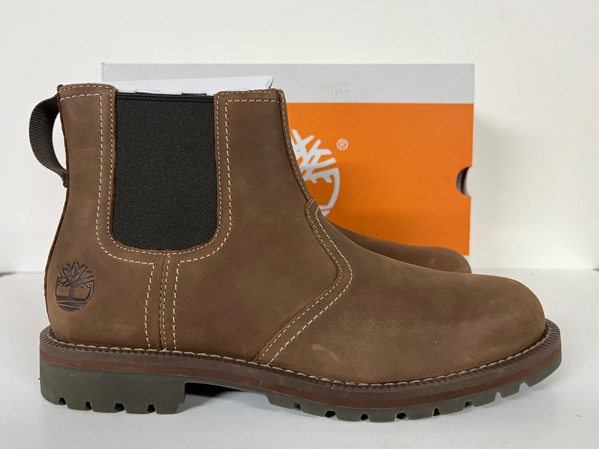 Timberland Larchmont Dark Brown Leather Chelsea Boot Size 10 Men\'s Larchmont Chelsea Boot for Men in Light Brown main image 2