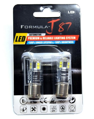 LED 15W 2057 White 6000K Two Bulbs Light Stop Brake Replace Upgrade Plug Play OE - Picture 2 of 12