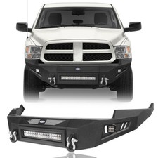 Steel Full Width Front Bumper W D-rings For 2009 2010 2011 2012 Dodge Ram 1500